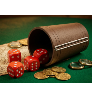 Piratinis kauliukų žaidimas „Liar’s dice“