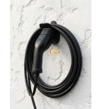 Sieninis type 2 ev kabelio laikiklis su kištuko lizdu