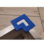 Daugkartinių kampo laikiklių baldinėms plokštėms komplektas skirtas 16/18/20/22 mm