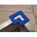 Set of reusable corner brackets for furniture boards for 16/18/20/22 mm