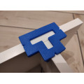Set of reusable corner brackets for furniture boards for 16/18/20/22 mm