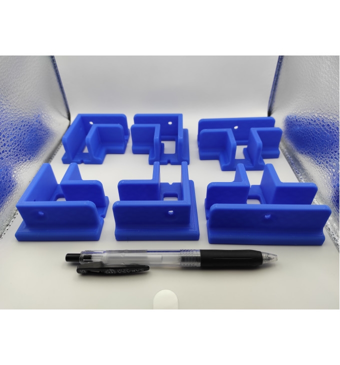 Daugkartinių kampo laikiklių baldinėms plokštėms komplektas skirtas 16/18/20/22 mm