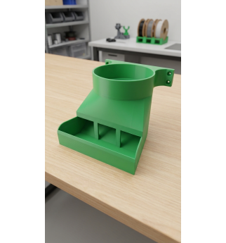 Vištų šėryklos modulis automatiniam šėrimui (110 mm)