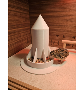 Talpi viščiukų lesykla su gravitaciniu pildymu ir dangčiu