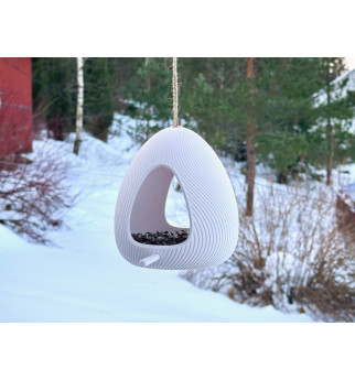 Pakabinama paukščių lesyklėlė su laktomis