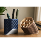 Kumiko stiliaus rašiklių laikiklis