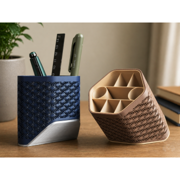 Kumiko style pen holder
