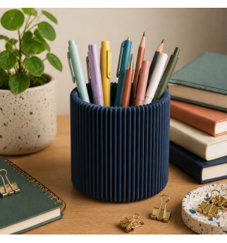 Modernus pieštukų indelis