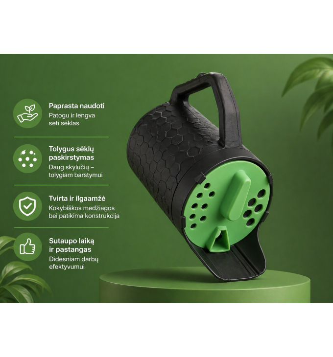 Rankinis sėklų ir trąšų dozatorius