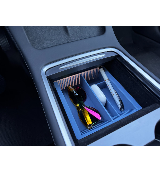 Tesla model 3 / y centrinės konsolės įdėklas – modulinis organizatorius