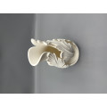 Decorative vase sculpture with acanthus leaves