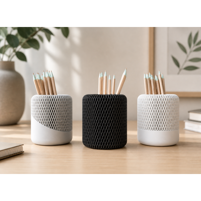 Modern Japandi pencil holder