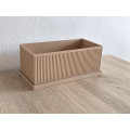 Japandi style flower pot with watering tray