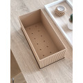 Japandi style flower pot with watering tray