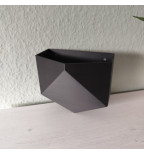 Modernus sieninis low poly gėlių vazonas