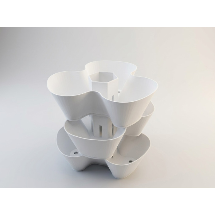 Modular pot for strawberries and flowers