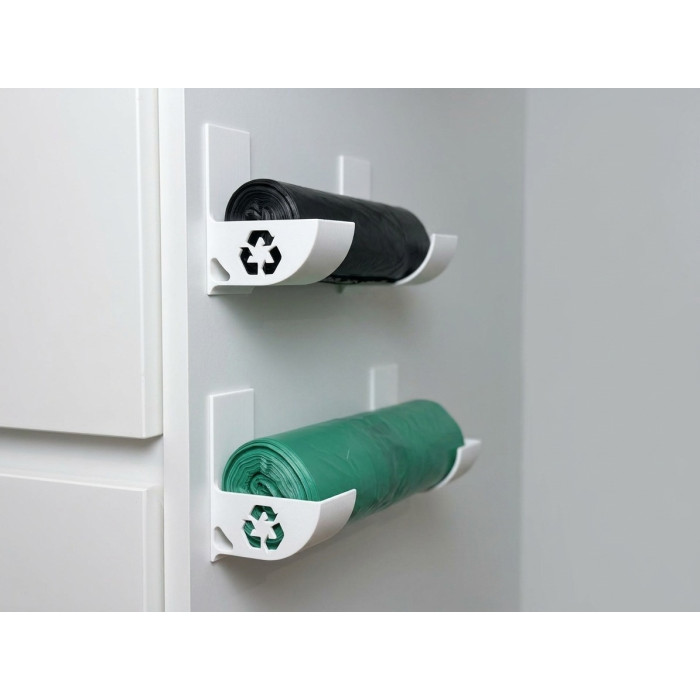 Bag holder with logo