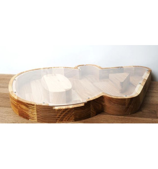 Didelė medinė taupyklė skaičius (1-100)