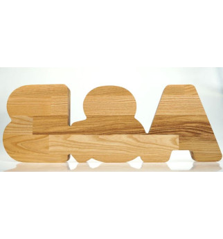 Didelė personalizuota medinė taupyklė "PORA"