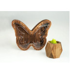 Medinė taupyklė "Drugelis"