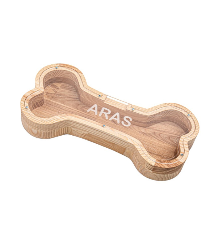 Medinė taupyklė "Kaulas"