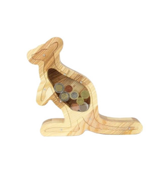 Medinė taupyklė "Kengūra"