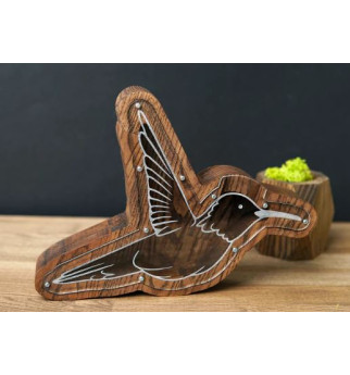 Medinė taupyklė "Kolibris"