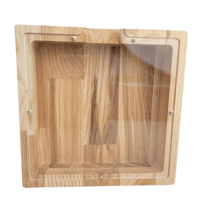 Medinė taupyklė "Kvadratas"