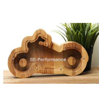 Medinė taupyklė "Motociklas"