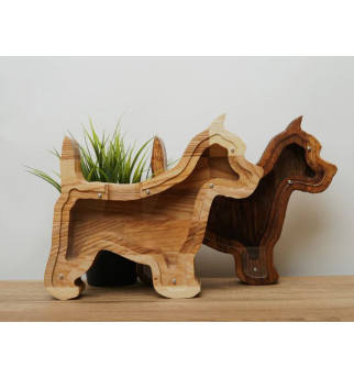 Medinė taupyklė "Šuniukas"