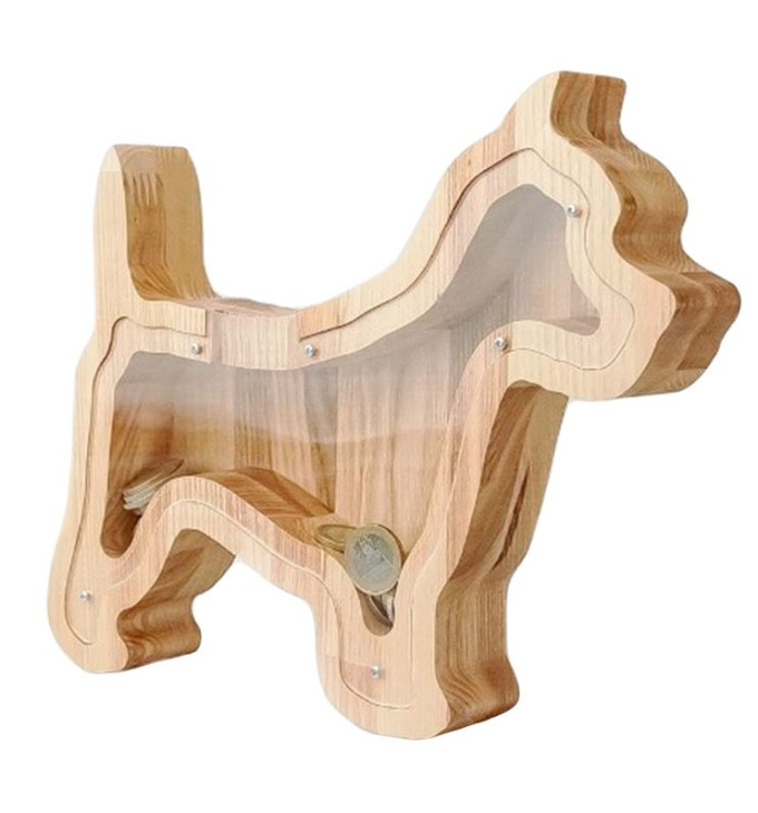 Medinė taupyklė "Šuniukas"