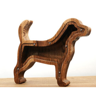 Medinė taupyklė "Šuniukas"