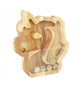 Medinė taupyklė "Vienaragis"