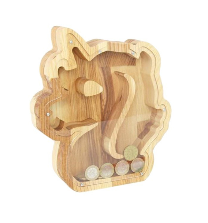 Medinė taupyklė "Vienaragis"