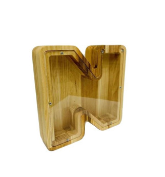 Mažesnė medinė taupyklė raidė"N"