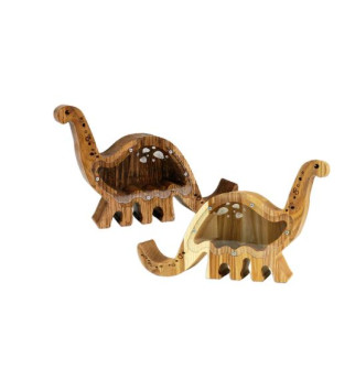 Medinė taupyklė "Dinozauras"