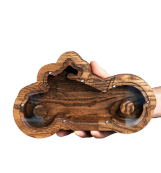 Medinė taupyklė "Motociklas"