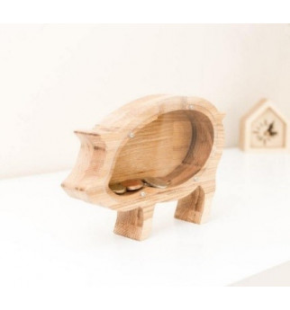 Medinė taupyklė "Paršelis"