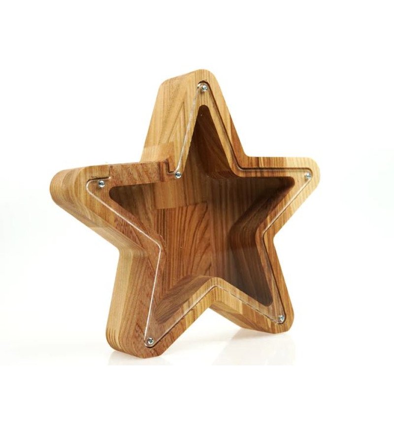 Medinė taupyklė "Žvaigždė"