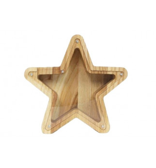 Medinė taupyklė "Žvaigždė"