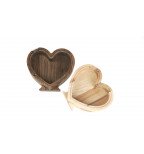 Personalizuota medinė taupyklė "Širdelė"