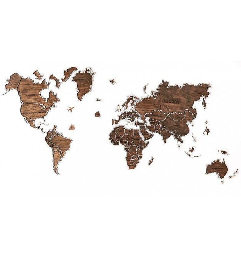 Medinis pasaulio žemėlapis "Kelionė"