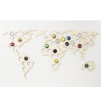 Pasaulio žemėlapis kamštelių kolekcionavimui