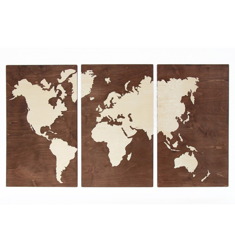 Trijų dalių pasaulio žemėlapis