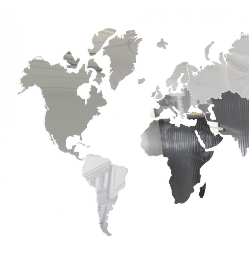 Akrilo stiklo pasaulio žemėlapis