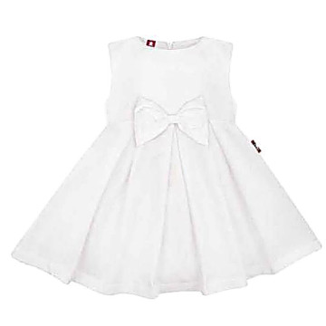 Elegantne valge kleit riba 
