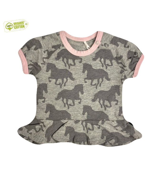 Pilki marškinėliai "Arkliukai"