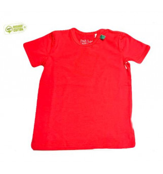 Raudoni marškinėliai trumpomis rankovėmis