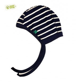 Dryžuota kepurė su raišteliais "Fredas"