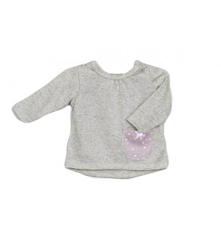 Vilaurita pilki marškinėliai kūdikiui "Jolė" 